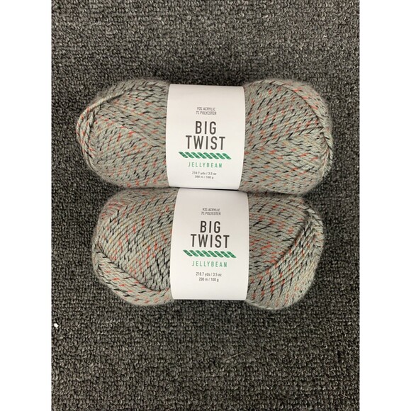 Big Twist Other - Lot Of 2 Big Twist Jellybean, Colorway Rock Candy, NEW 218.7yds Ea, 3.5oz
